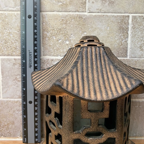 Rustic Bronze Lantern by - Picture 3 of 4